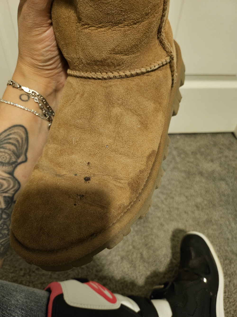 🔥 UGG 🔥 Tall Suede Pull-On Boots in Chestnut - Picture 3 of 6